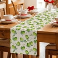 thumbnail image 5 of Green Lemons Table Runner 120 Inches, Summer Watercolor Blue Bow on Fruits on Linen Bed Runner Dresser Scarves Tabletop for Indoor Outdoor Parties/Ceremony/Banquet, 13"x 120", 5 of 9