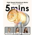 thumbnail image 3 of OSOU Hair Dryer, High Speed Fast Drying Hair Dryers, Negative Ionic Portable Blow Dryer with 110000 RPM Motor, Lightweight Low Noise Thermo-Control Hairdryer with Nozzle for Home, Travel, 3 of 8