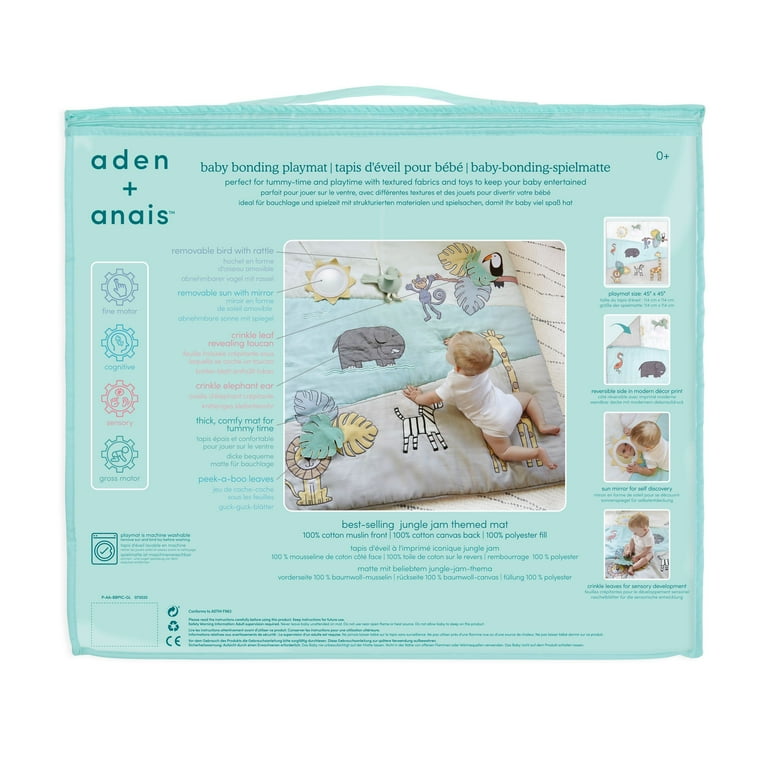 aden + anais Baby Bonding Playmat - Reversible 45? x 45