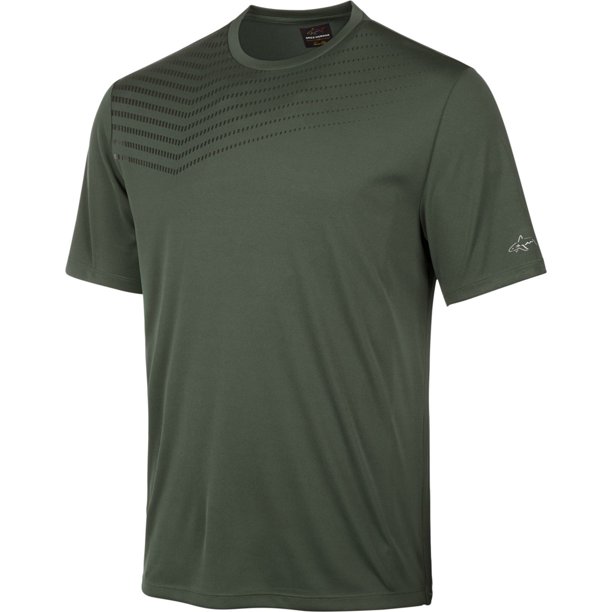 Greg Norman Camiseta gráfica de rendimiento para hombre, verde, grande