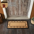 thumbnail image 2 of VHC Brands Coir Welcome Door Mat, Entry Rug, with PVC Backing, for Indoor Outdoor Use, Connell Collection, Rectangle 17x36 Doormat, Primitive Stars, Natural, 2 of 6
