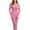 Pink, variant on Women's Sweater Dress V Neck Knit Midi Bodycon Long Sleeve Ribbed Sweater Dresses for Casual and Formal Occasions Women Fall Fashion