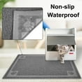 thumbnail image 3 of UPSKY Cat Litter Mat, Litter Trapping Mat Extra Large Soft on Kitty Paws, 35" x 24" Cat Litter Box Mat for Cleaner Floors, Waterproof, Easy Clean, Durable Large Size Cat Litter Pad for Kitten, 3 of 8