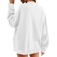 thumbnail image 4 of hotojiny Womens Oversized Sweatshirts Long Sleeve Crew Neck Pullover Solid Color Casual Comfy Fall Fashion Outfits Clothes, 4 of 7