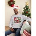 thumbnail image 2 of Farm Animals Xmas - Santa Hat Festive Men's Sweatshirt, 2 of 4