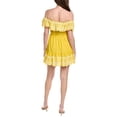 thumbnail image 2 of Adrianna Papell womens  Ruffle Mini Dress, 10, Yellow, 2 of 3