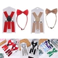 thumbnail image 3 of Bretelles de Robe de Mariage pour Enfants Garçons Filles avec Nœud Papillon Bretelles Ajustables Accessoires, 3 of 6