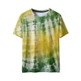 thumbnail image 4 of PNTUTB Summer Women's Fashion Tie Dye Print Casual Crew Neck Pullover Loose Comfortable Short Sleeve Tops, 4 of 6