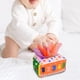 thumbnail image 1 of Caja de pañuelos para bebés Juguete Juguetes de aprendizaje temprano Colorido Malabarismo Pañuelos de baile Juguetes sensoriales arrugados para niños , Número, 1 of 8