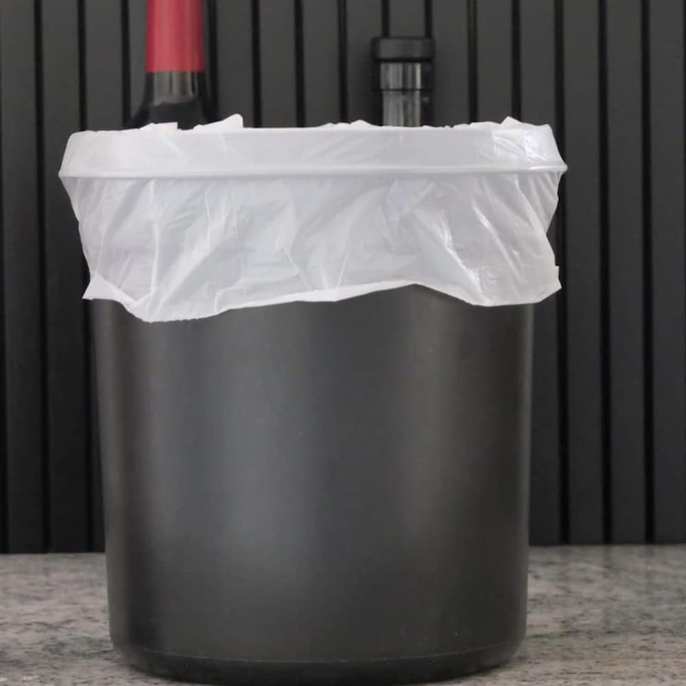 2.6 Gallon Lavender Scented Trash Bags (200 Count) White 2 Gallon Trash Bags Small Bathroom Wastebasket Bags Can Liners for Home Office Bins, 200 Bags
