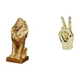 thumbnail image 1 of Figura decorativa de león, estatua, escultura, gesto de mano, adorno de resina, creativo, moderno, decorativo, adecuado para oficina, hogar, estante,, 1 of 8