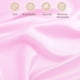 thumbnail image 5 of Juego de fundas de almohada de satén PiccoCasa, 2 fundas de satén sedoso, estándar/reina, rosa, 5 of 7