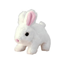 Realistic Bunny My Realistic Bunny Toy, Interactive Rabbit Toy Jumping, Twitching, and Shaking Lighting Ears, Bunnys Plush Rabbit Toys