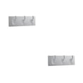 thumbnail image 2 of Cateissary Perchero de 3/5 ganchos, colgadores de pared de puerta autoadhesivos fuertes, ganchos de succión, estante de carga pesada, ventosa Cepillado tres ganchos 2piezas, 2 of 6