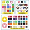 thumbnail image 2 of 75 Pcs Velvet Hair Scrunchies Silk Scrunchies Chiffon Flower Hair Bands for Women or Girls,Great Gift for Birthday ，Party,hanksgiving，Christmas, 2 of 3