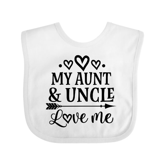 Inktastic My Aunt and Uncle Love Me Niece Boys or Girls Baby Bib