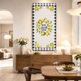 thumbnail image 6 of Canvas Wall Art, Summer Lemon Framed Canvas Prints for Hallway Bedroom, Farmhouse Black Check Plaid Vintage Oversized Gallery Wrapped Wall Decor for Home Office, Gifts, 24"x48" Ship Next Day, 6 of 7