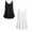 #3 Black+White, variant on Women Tops Summer Casual Shirts Fashion Chic Blouses V-Neck Solid White Tee Business Commuting Tank Top 2025