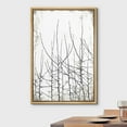 thumbnail image 2 of wall26 Framed Canvas Print Wall Art Black &amp; White Forest Trees with Grunge Background Floral Nature Illustrations Modern Art Rustic Dramatic for Living Room, Bedroom, Office - 24"x36" N, 2 of 5