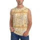thumbnail image 1 of Fotbe World Map Men's Camiseta sin Mangas Estampada para Hombres, Playera Casual para Gimnasio, Entrenamiento, Playa-3X-Large, 1 of 7