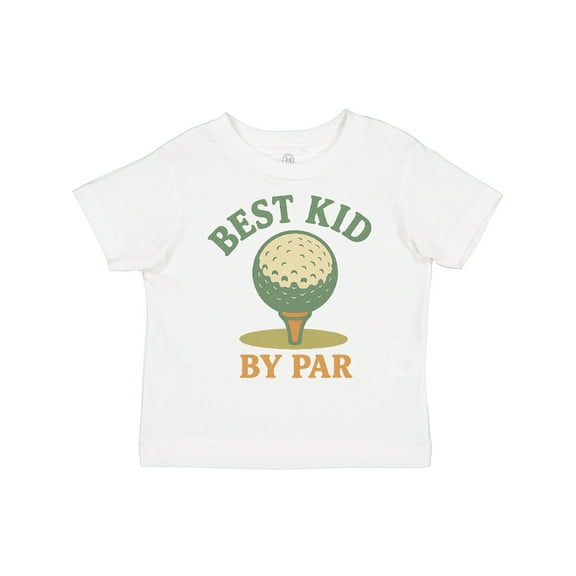 Inktastic Best Kid by Par Golf Ball Motif Boys or Girls Toddler T-Shirt