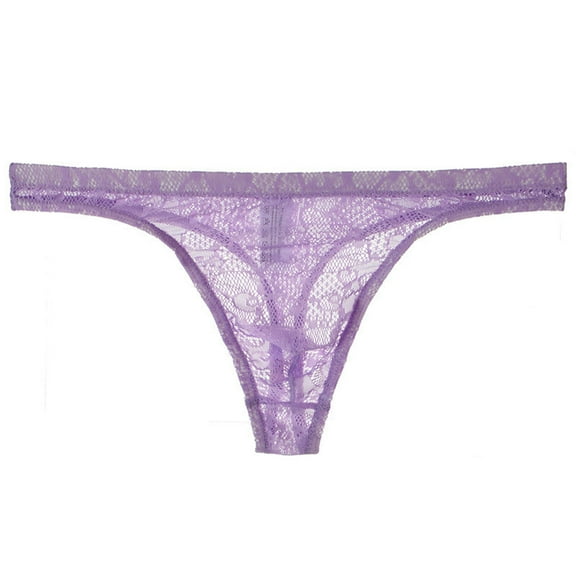 Blmnix Sexy Panties Women Underwear Thong Underwear Cheeky Panty Purple Lace Panties Boxers for Women