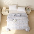 thumbnail image 6 of AuroraX Lightweight Washable Summer Quilt Full Size Cool Summer Quilt Cotton Breathable Machine Washable Soft Thin Summer Quilt for Bedroom Gray, 6 of 6