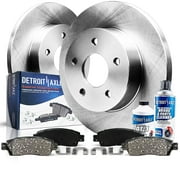 Detroit Axle - Rear Brake Kit for 05-10 Scion tC Replacement 2005 2006 2007 2008 2009 2010 Disc Brake Rotors and Ceramic Brakes Pads