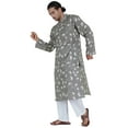 thumbnail image 2 of Atasi Ethnic Long Sleeves Kurta For Menâ€™s Printed Chinese Collar Mens Party Wear, 2 of 7