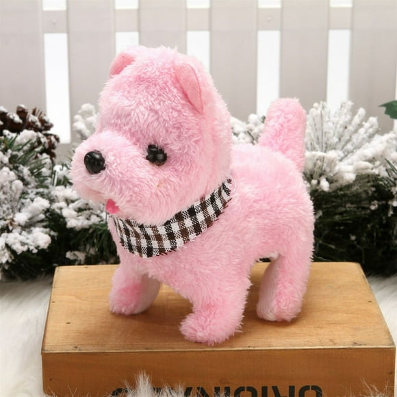 EQWLJWE Toys Games Kids,Christmas Decorations,Baby Toys Clearance,Christmas Gifts Novelty Gag Toys for Girls Boys,Simulation Plush Electric Puppy Pet Toy Dog Can Walk and Call Toy Dog Children’s Gift