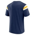 thumbnail image 3 of Men's Darius Rucker Collection by Fanatics Navy Milwaukee Brewers Distressed Sleeve Stripe T-Shirt, 3 of 6