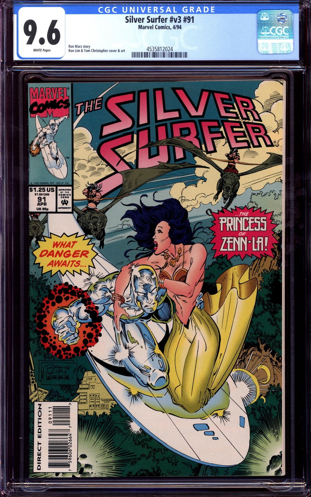 Cover of Silver Surfer #91