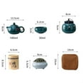 thumbnail image 2 of Kung Fu Tea Set Gift Boxed Tea Set For Friends Chinese Tea Ceremony Ceramic Tea Set One Pot Four Cups With Tea Cans Car Portable, 2 of 9