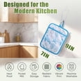 thumbnail image 2 of 2 Pcs Pot Holders with Pocket Cotton Pot Holder Oven Mitts for Kitchen Baking Cooking,A Charming Pattern Of Blue Sea Turtles, 2 of 5