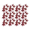 thumbnail image 1 of 12 flores artificiales de simulación de flores de 7 pulgadas, adorno realista de flores falsas Rojo oscuro, 1 of 9