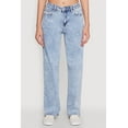 thumbnail image 4 of Womens WAX Acid Wash Straight Leg Jeans, 4 of 5