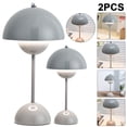 thumbnail image 1 of Lámpara Decorativa para Nocturna Táctil USB Retro Habitación Y Cafetería (gris Claro) 2 Uds., 1 of 2
