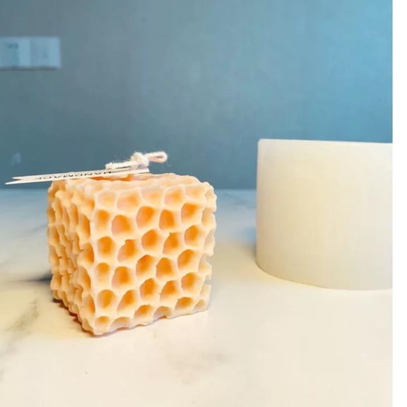 Dollar2million Candle Mold 3D Art, Honeycomb, Craft Clear Silicone