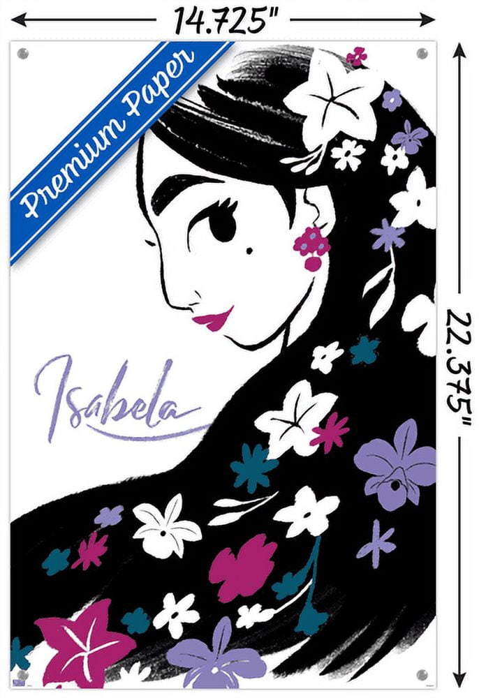 Disney Encanto - Brush Stroke Wall Poster with Pushpins, 14.725" x 22.375"