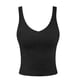 thumbnail image 5 of Blusas de Verano de las Mujeres sin Mangas Sólido Cuello en V Suéter Casual Top, Blusas de las Mujeres Casual para el Uso Diario, 5 of 6