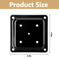 thumbnail image 2 of Conector de placa para poste de madera Adnee 10 x 10 cm con recubrimiento en polvo, 2 of 7