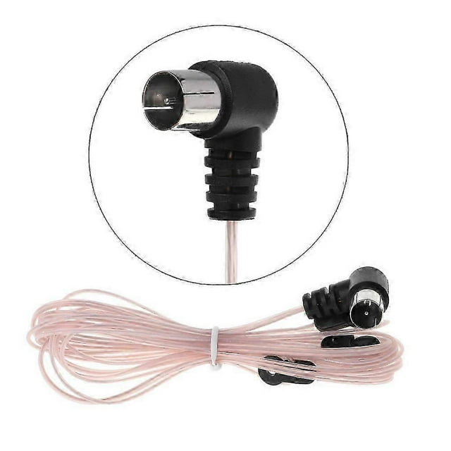 FM Stereo Radio Antenna 75 Ohm Male Connector Indoor Adapter For for Pion