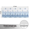 thumbnail image 5 of Kitchen Rugs Sets Of 2,Blue Ethnic Floral Border Pattern Anti Fatigue Kitchen Mat Rugs Non Slip Washable,Decorative Kitchen Floor Mats for Kitchen,Sink,Laundry,17"X47", 5 of 5