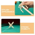 thumbnail image 3 of ETHZZLE 2Pcs Cross Shape Billiards Pole Bracket Copper Golden Stability Billiards Games Billiards, 3 of 8