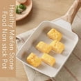 thumbnail image 5 of Japanese Omelette Pan, Tamagoyaki Egg Pan, Nonstick Egg Frying Pan, Nonstick Ceramic Grill Pan for Stove Tops, Versatile Square Grilling Pan with Pour Spouts, for Steak, Breakfast, 5 of 6