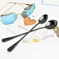thumbnail image 4 of 2pcs Stainless Steel Color Soup Spoon Long Handle Spoon Set Coffee Spoon Ice Cream Dessert Tea Spoon, 4 of 7