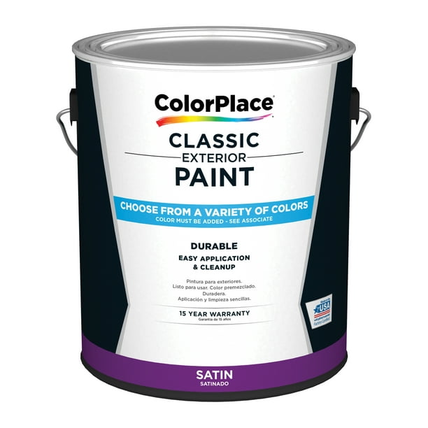 ColorPlace Exterior SemiGloss Medium Base Paint, 1 Gallon