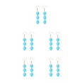 thumbnail image 2 of Qarigey 1 par de pendientes de gancho, pendientes estéticos, pendientes, joyería de novia, azul Type2 NO2 Qarigey CBP263167, 2 of 6