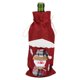 thumbnail image 5 of Bonita funda para botella de vino tinto, bolsa con cordón, suministros de decoración del hogar navideño (hombre de nieve rojo), 5 of 5