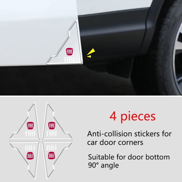 4 Piezas Pegatinas Anticolisión Para Puertas Esquinas Antiarañazos Para Puerta De Coche Esquina Guardias Universal Tiras De Automóviles huangjie unisex